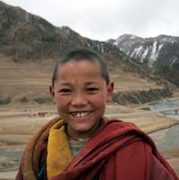 Un copil din Tibet.